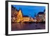 Marienplatz in the Evening, Munich, Bavaria, Germany-anshar-Framed Photographic Print