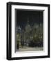 Marienplatz (Mary's Square) in Munich During a Winter Night, 1890-Johann Friedrich Hennings-Framed Giclee Print