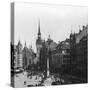 Marienplatz, Munich, Germany, C1900-Wurthle & Sons-Stretched Canvas