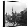 Marienplatz, Munich, Germany, C1900-Wurthle & Sons-Framed Stretched Canvas