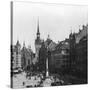 Marienplatz, Munich, Germany, C1900-Wurthle & Sons-Stretched Canvas