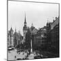 Marienplatz, Munich, Germany, C1900-Wurthle & Sons-Mounted Photographic Print