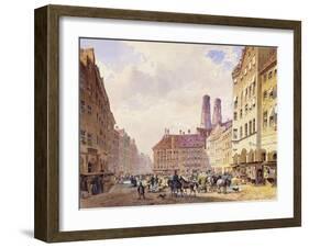 Marienplatz, Munich-Friedrich Eibner-Framed Giclee Print