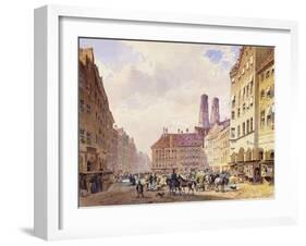 Marienplatz, Munich-Friedrich Eibner-Framed Giclee Print