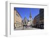 Marienplatz Square with Old City Hall in Munich, Upper Bavaria, Bavaria, Germany, Europe-Hans-Peter Merten-Framed Photographic Print