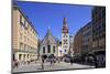 Marienplatz Square with Old City Hall in Munich, Upper Bavaria, Bavaria, Germany, Europe-Hans-Peter Merten-Mounted Photographic Print