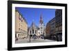 Marienplatz Square with Old City Hall in Munich, Upper Bavaria, Bavaria, Germany, Europe-Hans-Peter Merten-Framed Photographic Print