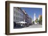 Marienplatz Square with Waaghaus and Blaserturm Tower-Markus-Framed Photographic Print
