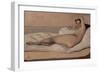 Marietta ou Odalisque Romaine, 1843-Jean-Baptiste-Camille Corot-Framed Giclee Print