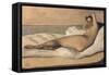 Marietta (The Roman Odalisqu)-Jean-Baptiste-Camille Corot-Framed Stretched Canvas