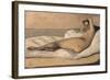 Marietta (The Roman Odalisqu)-Jean-Baptiste-Camille Corot-Framed Giclee Print