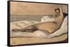 Marietta (The Roman Odalisqu)-Jean-Baptiste-Camille Corot-Framed Stretched Canvas