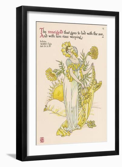 Marigold Personified-Walter Crane-Framed Art Print
