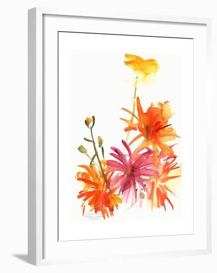 Marigolds and Other Flowers, 2004-Claudia Hutchins-Puechavy-Framed Giclee Print