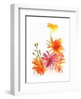 Marigolds and Other Flowers, 2004-Claudia Hutchins-Puechavy-Framed Giclee Print