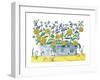 Marigolds And Walvia And Weed-Lisa Katharina-Framed Giclee Print