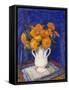 Marigolds in a White Vase, (Oil on Panel)-James Bolivar Manson-Framed Stretched Canvas