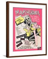 Marihuana, (aka Marihuana Story), Mexican poster art, 1950-null-Framed Art Print