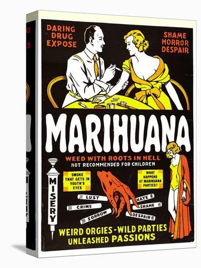 Marihuana, (aka Marihuana, the Weed with Roots in Hell!), 1936-null-Stretched Canvas