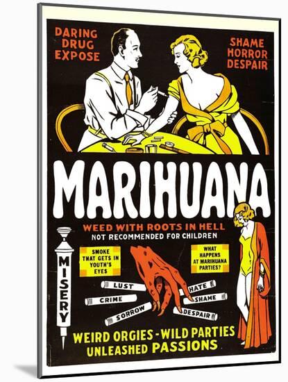Marihuana, (aka Marihuana, The Weed With Roots in Hell!), 1936-null-Mounted Poster