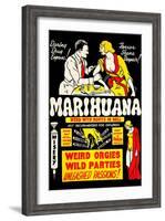 Marihuana: Weed with Roots in Hell-null-Framed Art Print