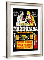 Marihuana: Weed with Roots in Hell-null-Framed Art Print