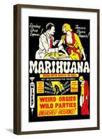 Marihuana: Weed with Roots in Hell-null-Framed Art Print