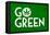 Marijuana Go Green College-null-Framed Stretched Canvas