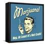 Marijuana! Hey, at Least it's Not Crack!-Retrospoofs-Framed Stretched Canvas