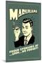 Marijuana Pround Sponsor Of Um We Forget Funny Retro Poster-Retrospoofs-Mounted Poster