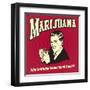 Marijuana Why Settle for Secondhand Smoke?-Retrospoofs-Framed Premium Giclee Print