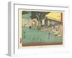 Mariko, 1837-1844-Utagawa Hiroshige-Framed Giclee Print