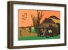 Mariko: a Roadside Tavern-Ando Hiroshige-Framed Giclee Print