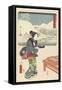 Mariko, December 1854-Utagawa Hiroshige-Framed Stretched Canvas