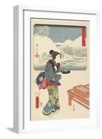 Mariko, December 1854-Utagawa Hiroshige-Framed Giclee Print