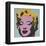 Marilyn, 1967 (on blue ground)-Andy Warhol-Framed Art Print