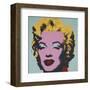 Marilyn, 1967 (on blue ground)-Andy Warhol-Framed Art Print