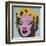 Marilyn, 1967 (on blue ground)-Andy Warhol-Framed Art Print