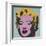 Marilyn, 1967 (on blue ground)-Andy Warhol-Framed Art Print