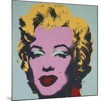 Marilyn, 1967 (on blue ground)-Andy Warhol-Mounted Art Print