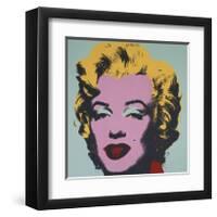 Marilyn, 1967 (on blue ground)-Andy Warhol-Framed Giclee Print