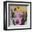 Marilyn, 1967 (on blue ground)-Andy Warhol-Framed Giclee Print