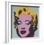 Marilyn, 1967 (on blue ground)-Andy Warhol-Framed Giclee Print