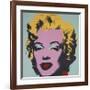 Marilyn, 1967 (on blue ground)-Andy Warhol-Framed Giclee Print