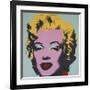 Marilyn, 1967 (on blue ground)-Andy Warhol-Framed Giclee Print