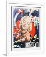 Marilyn 3-Mimmo Rotella-Framed Premium Edition