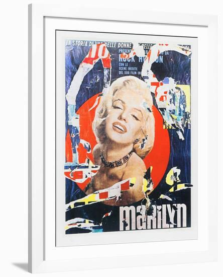 Marilyn 3-Mimmo Rotella-Framed Premium Edition