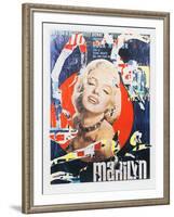 Marilyn 3-Mimmo Rotella-Framed Premium Edition