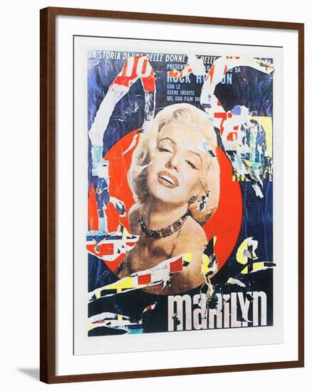 Marilyn 3-Mimmo Rotella-Framed Premium Edition