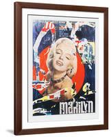 Marilyn 3-Mimmo Rotella-Framed Premium Edition